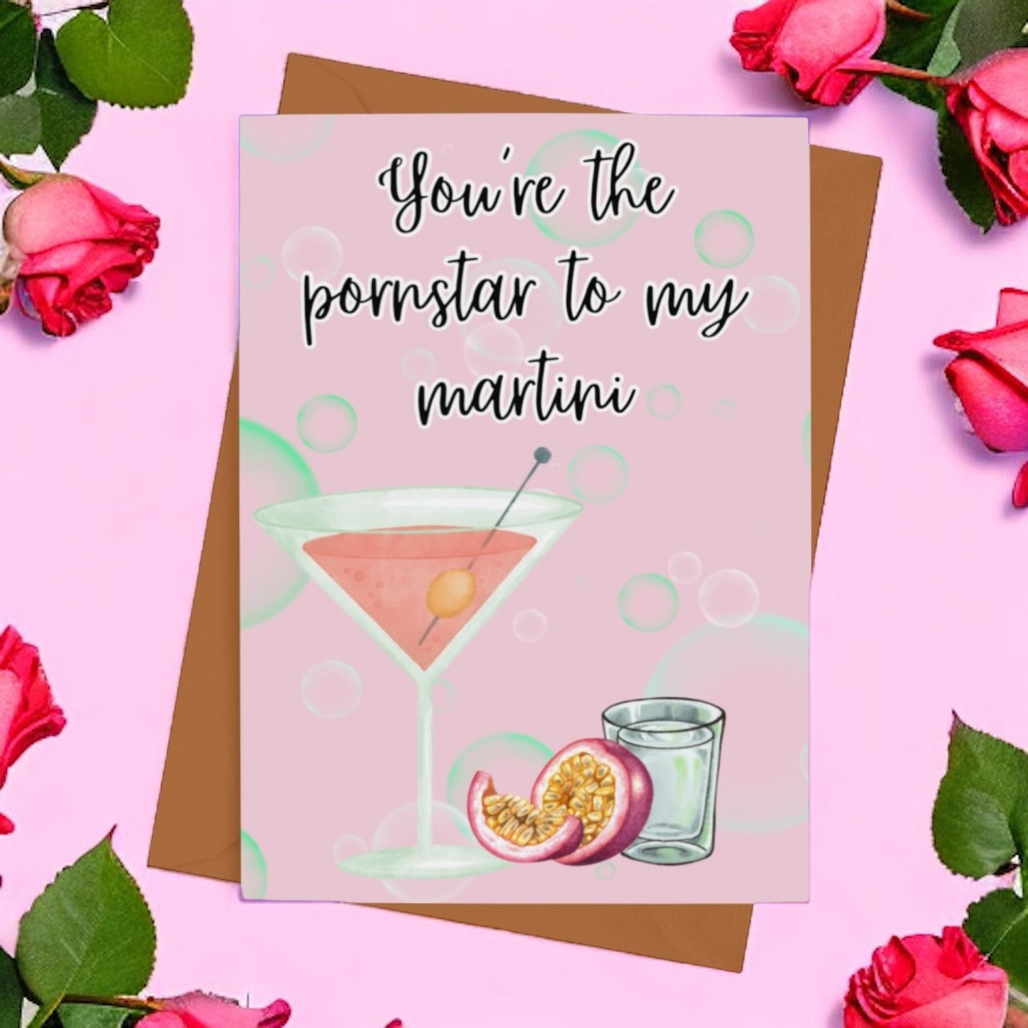 Pornstar To My Martini Valentines Card