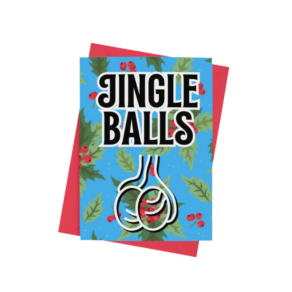 Jingle Balls Christmas Card