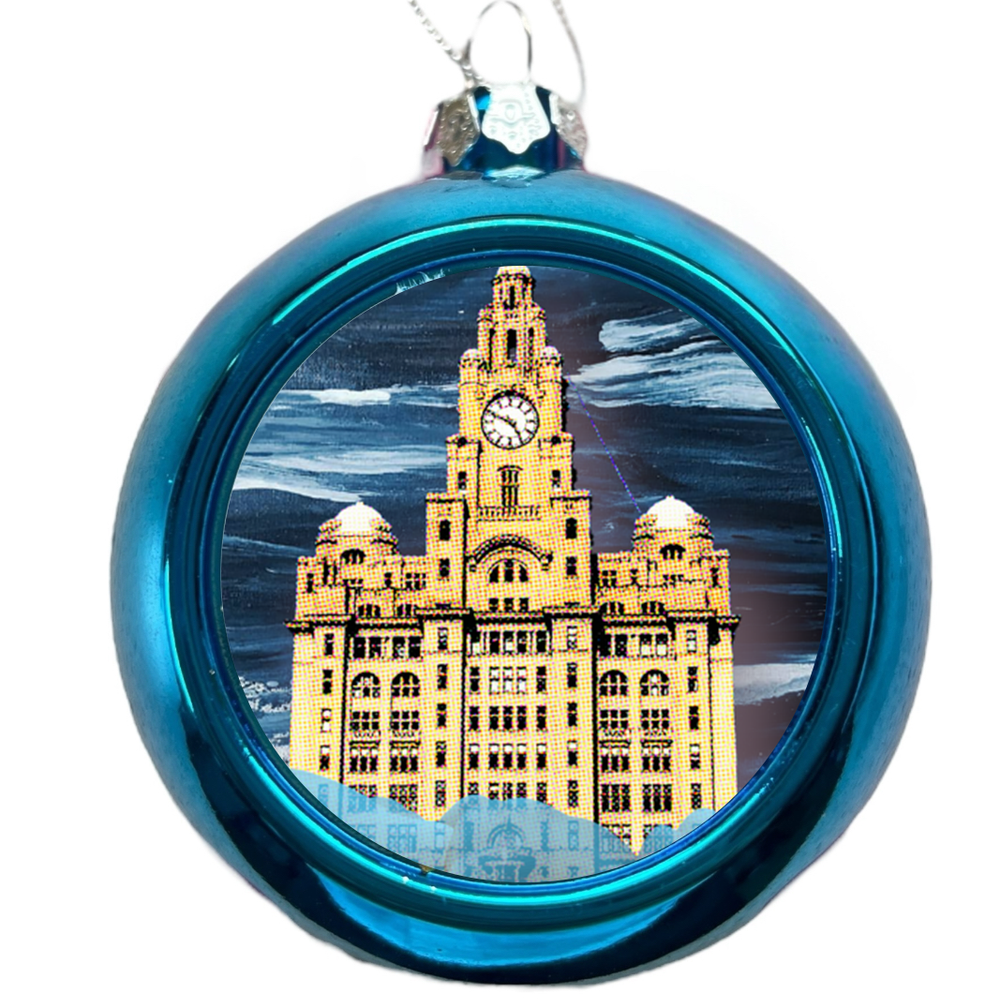 Liver Building Christmas Tree Bauble