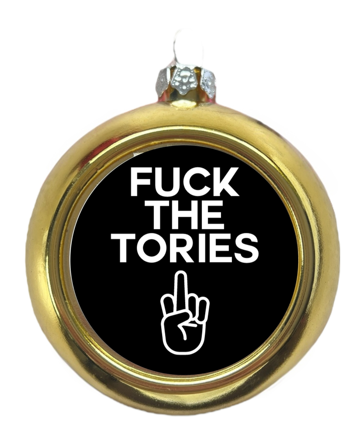 Fuck The Tories Christmas Tree Bauble