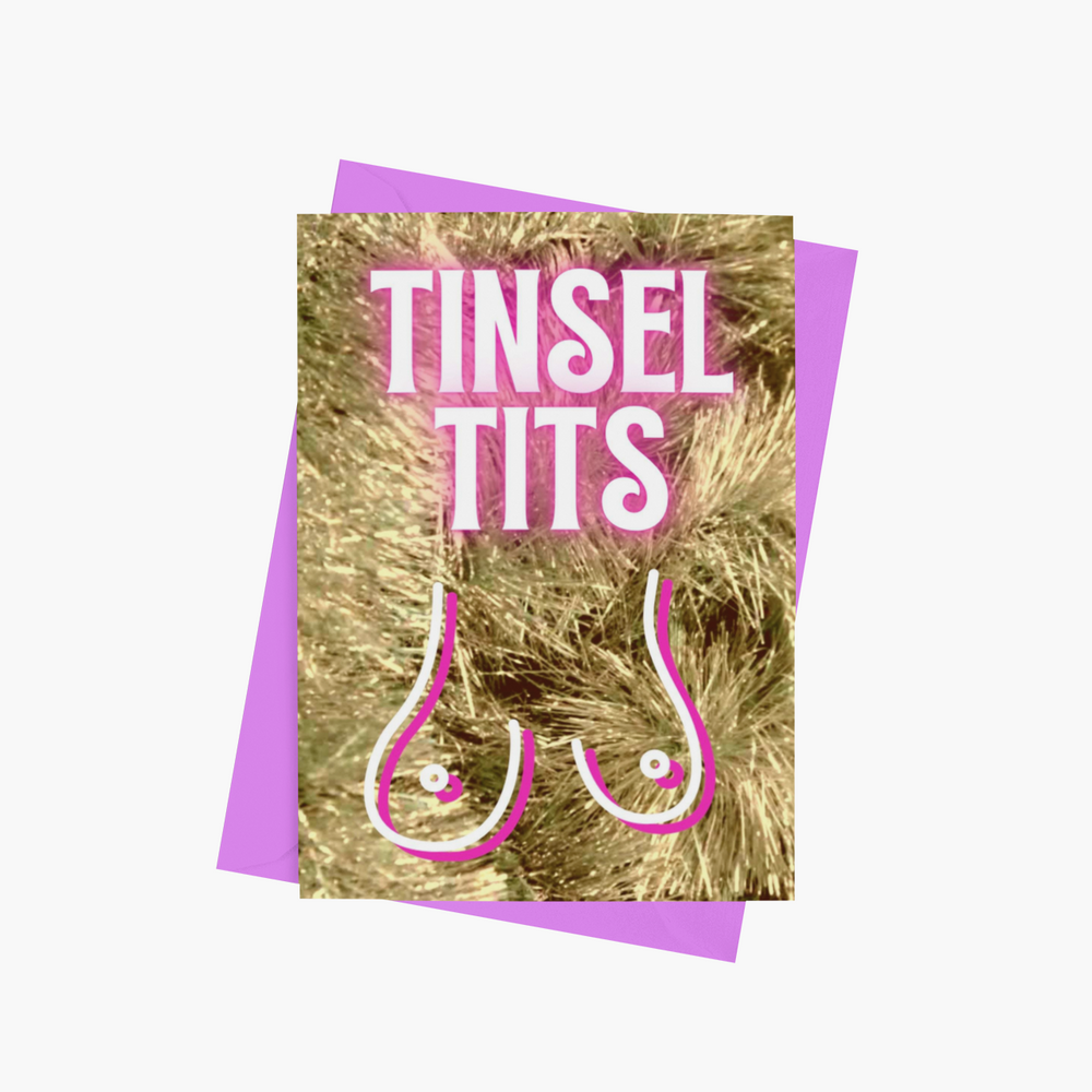 Tinsel Tits Christmas Card