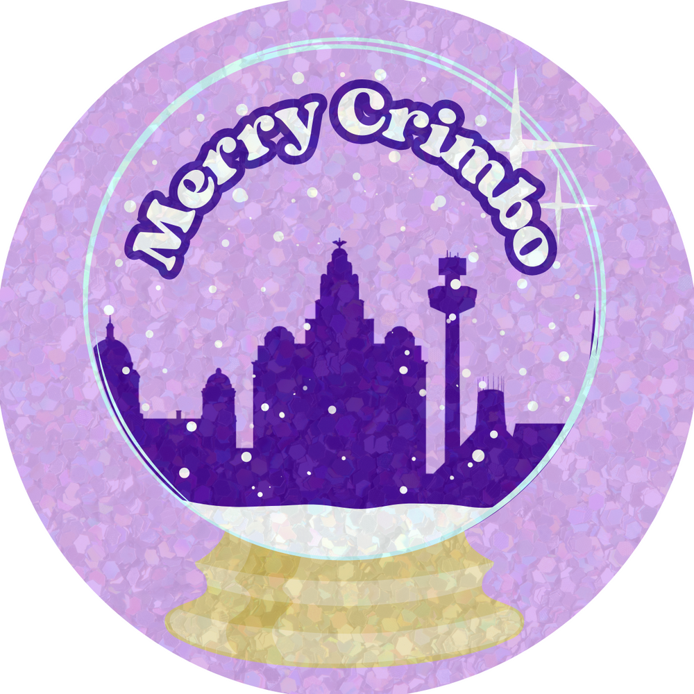 Merry Crimbo Holographic Waterproof Sticker