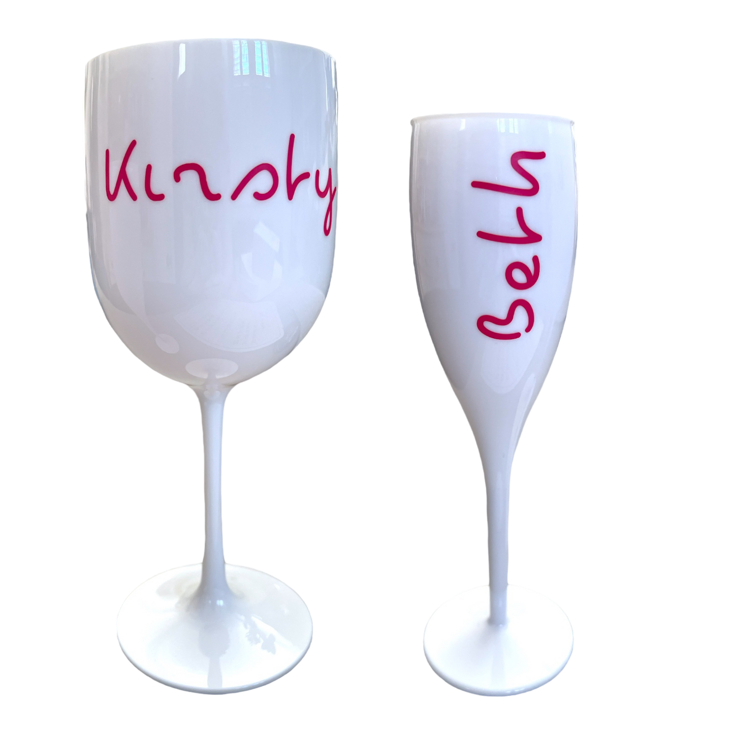 Customised Name Reusable Plastic Glasses