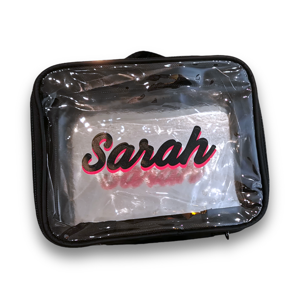 Personalised Transparent Makeup Bag