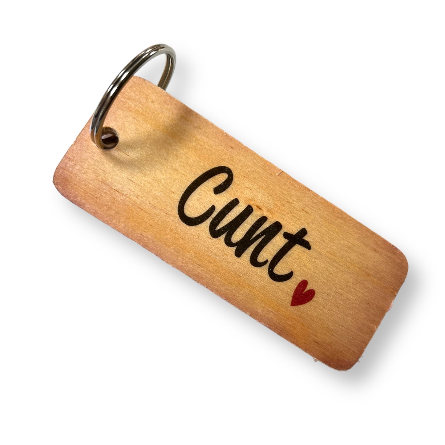 Cunt Wooden Keyring