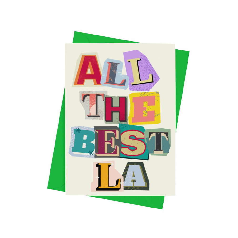 All The Best La Christmas Card - Cards - The Scouse Bird Shop