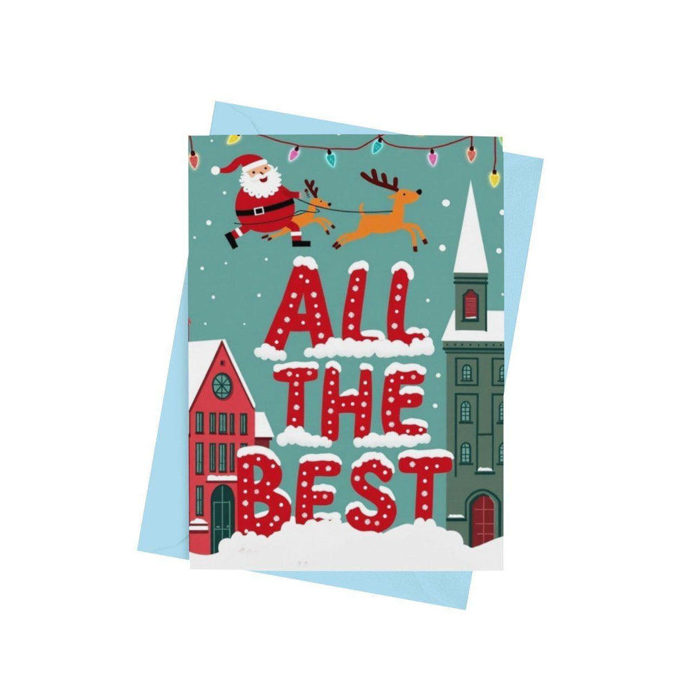 All The Best Santa Christmas Card - Cards - The Scouse Bird Shop