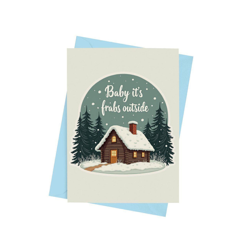 Baby It's Frabs Outside Christmas Card - Cards - The Scouse Bird Shop