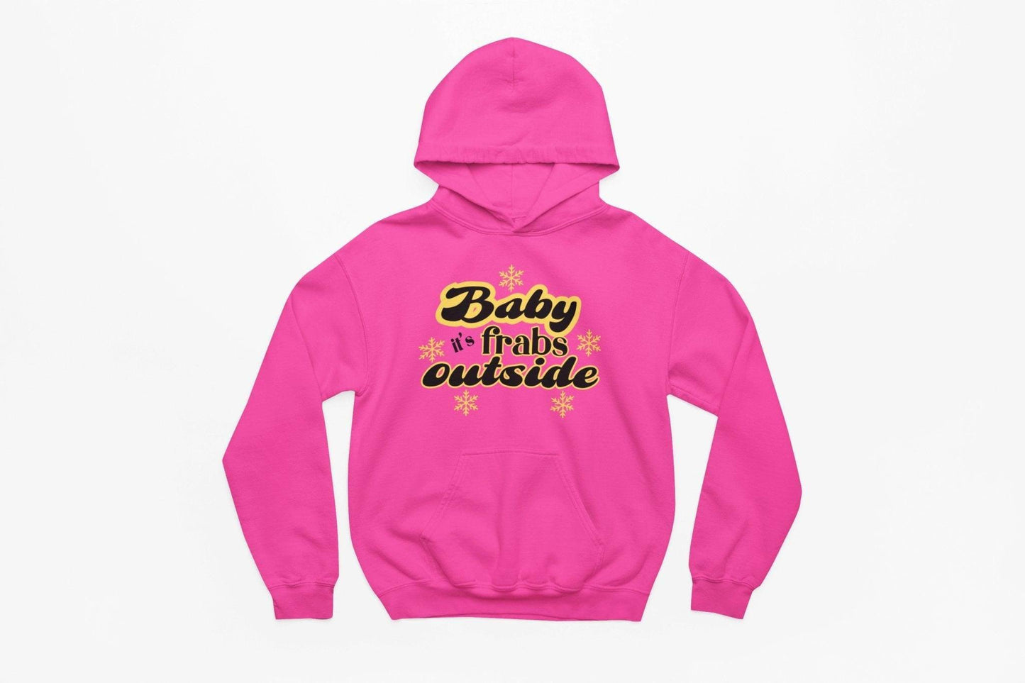 Baby It&#39;s Frabs Outside Christmas Hoodie - Hoodie - The Scouse Bird Shop