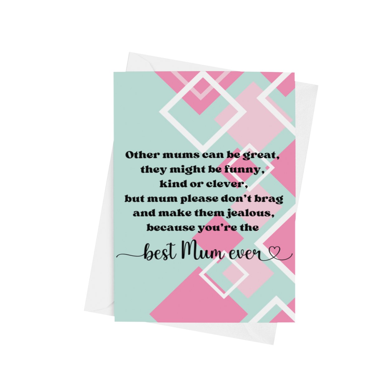 Best Mum Ever Poem Card - Cards - The Scouse Bird Shop