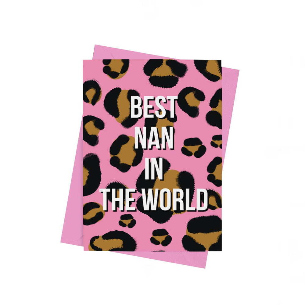 Best Nan In The World Card - Cards - The Scouse Bird Shop