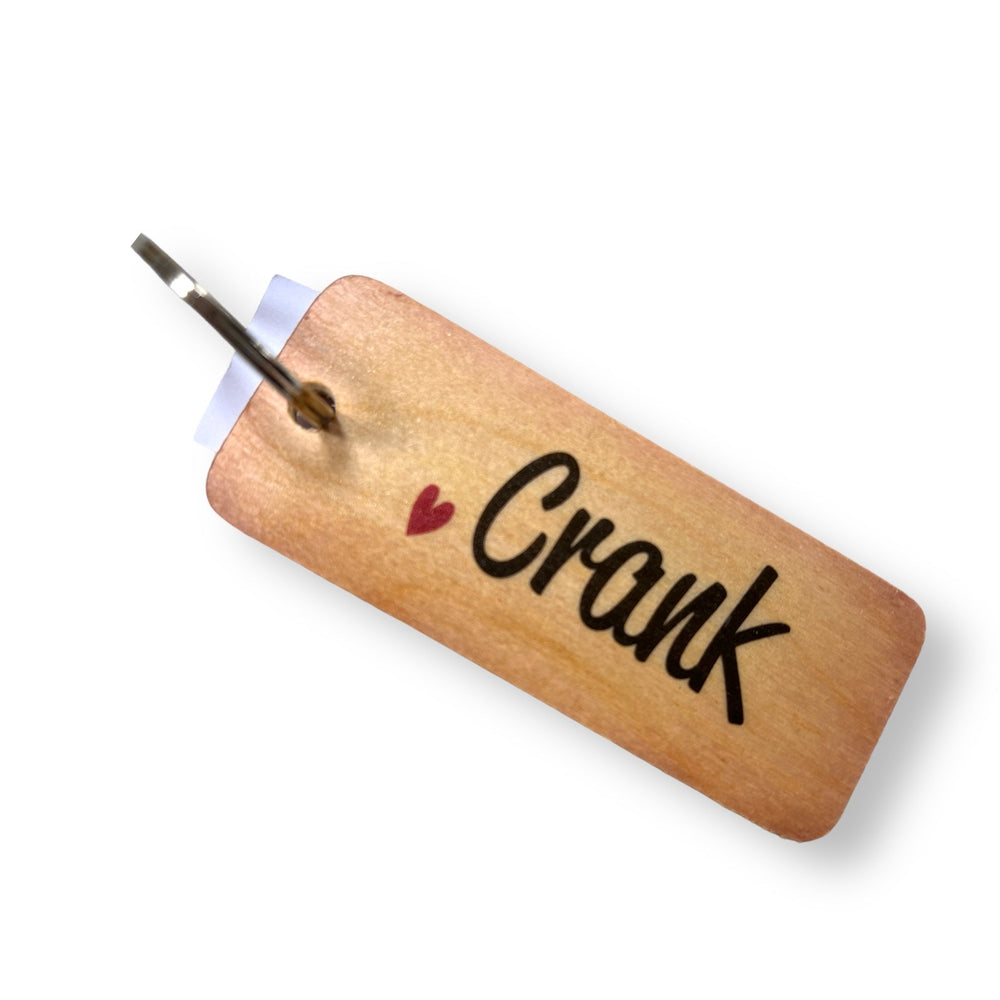 Crank Wooden Keyring - Keyring - The Scouse Bird Shop