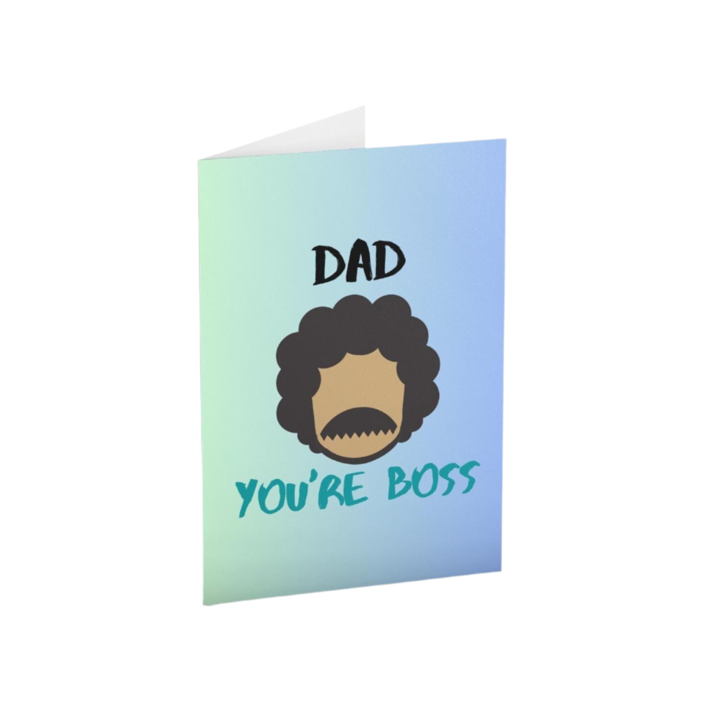 A ‘Dad, You’re Boss’ A5 card with a semi-gloss finish and envelope included – the perfect simple Father’s Day card.