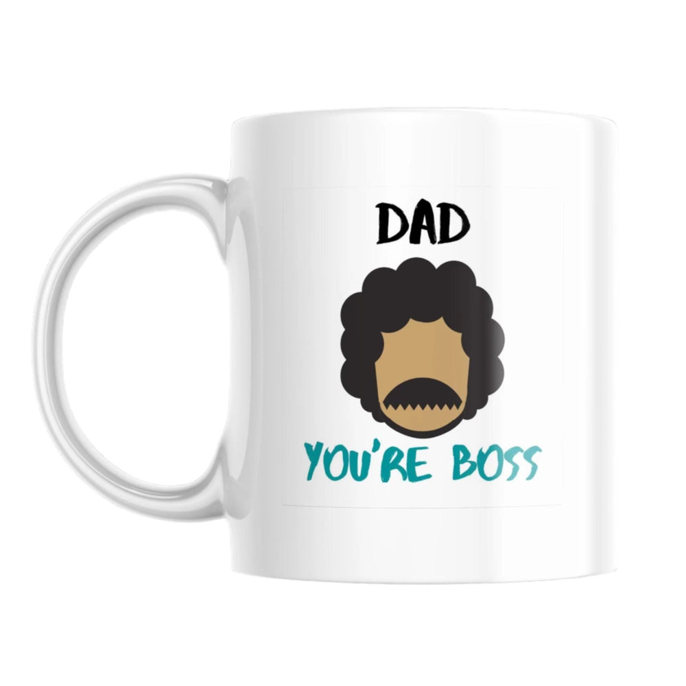 A ceramic ‘Dad, You’re Boss’ mug – the perfect Father’s Day gift for tea and coffee-loving dads.