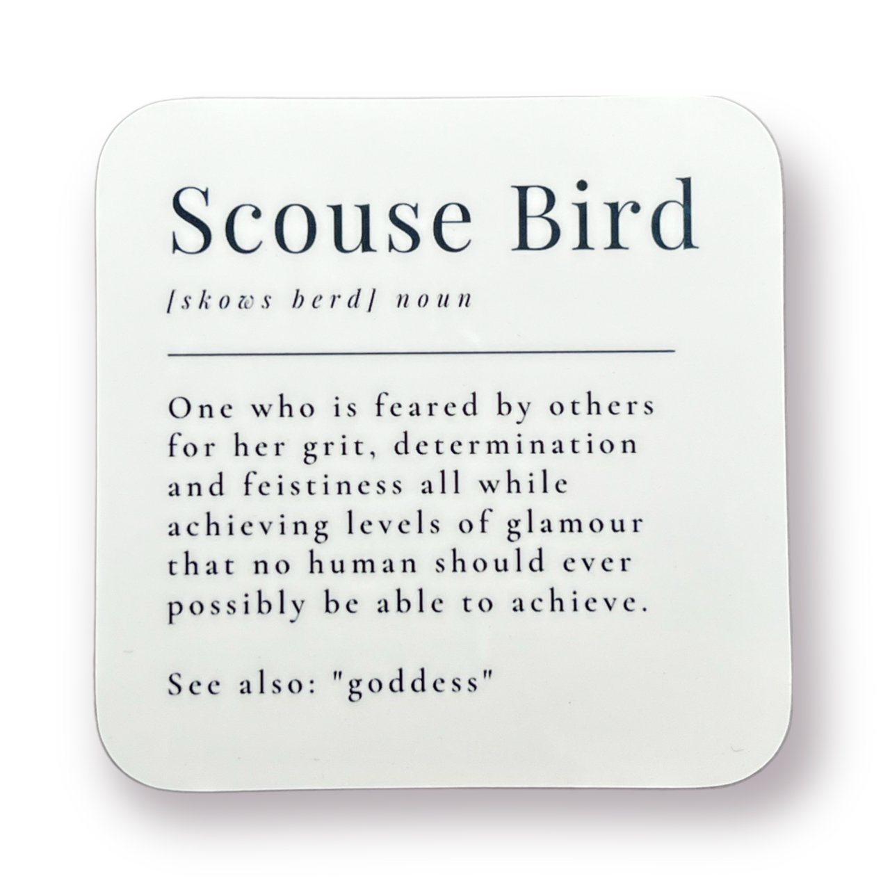 Definition Of A Scouse Bird Coaster - Coaster - The Scouse Bird Shop