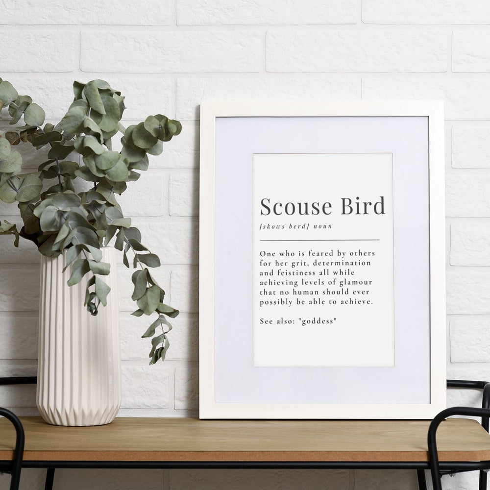 Definition Of A Scouse Bird Print - Print - The Scouse Bird Shop