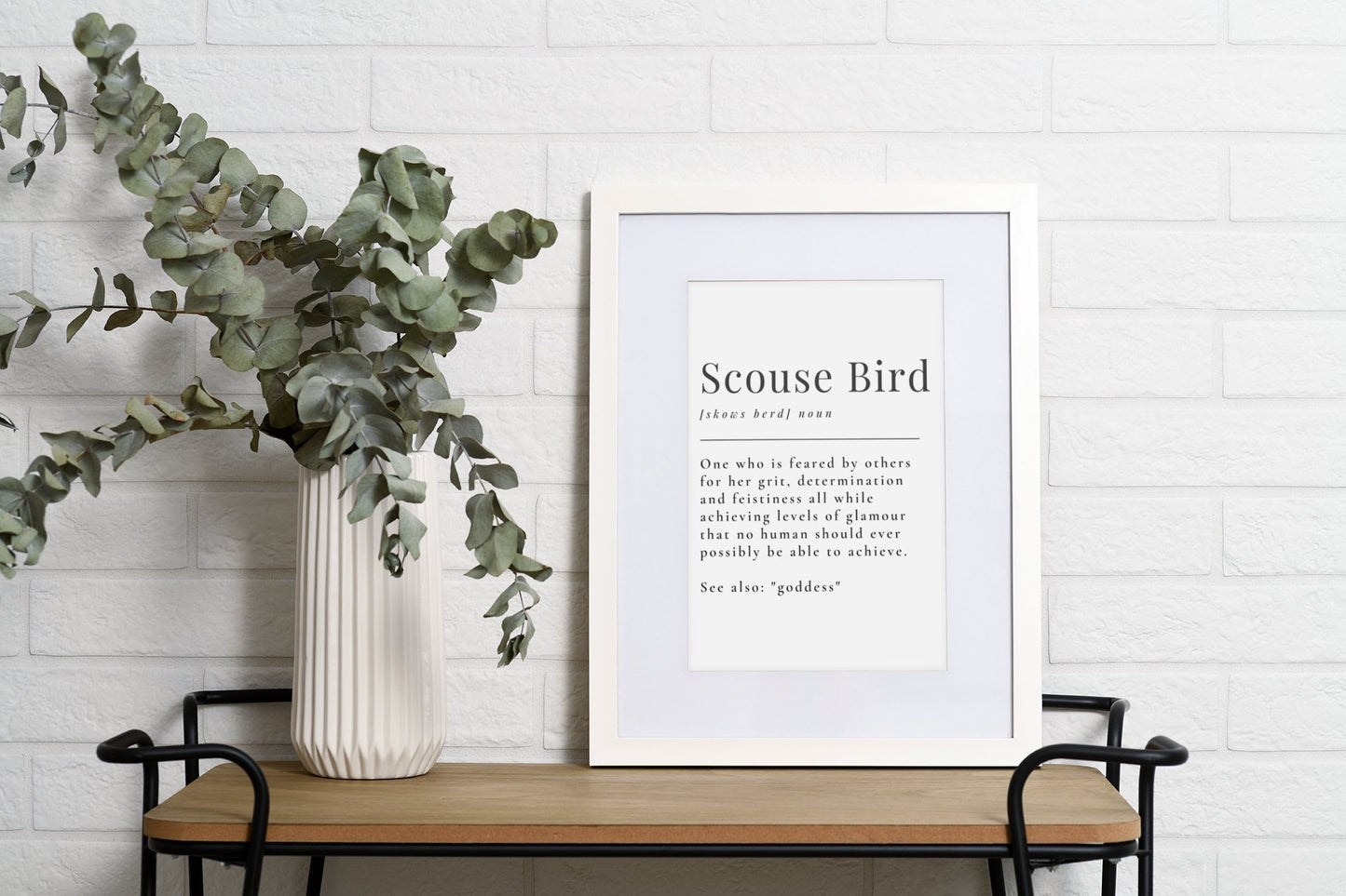 Definition Of A Scouse Bird Print - Print - The Scouse Bird Shop