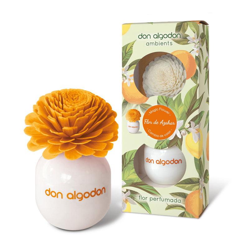  Don Algodón Flower Diffuser in Fresh Orange – a stylish home fragrance with a citrus scent. Scouse bird shop