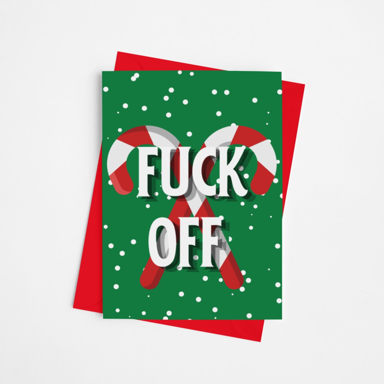 Fuck Off Christmas Card - Cards - The Scouse Bird Shop