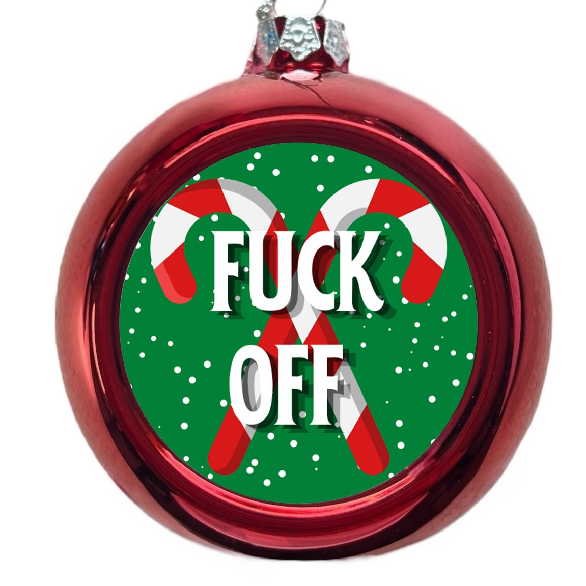 Fuck Off Christmas Tree Bauble - Christmas Decoration - The Scouse Bird Shop