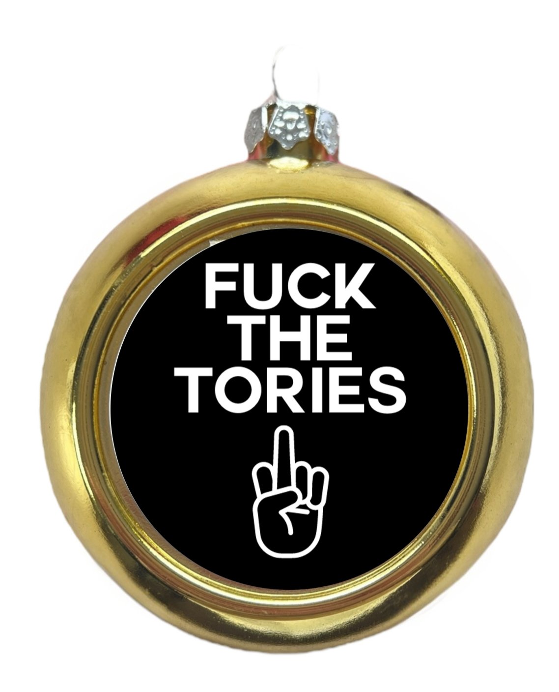 Fuck The Tories Christmas Tree Bauble - Christmas Decoration - The Scouse Bird Shop