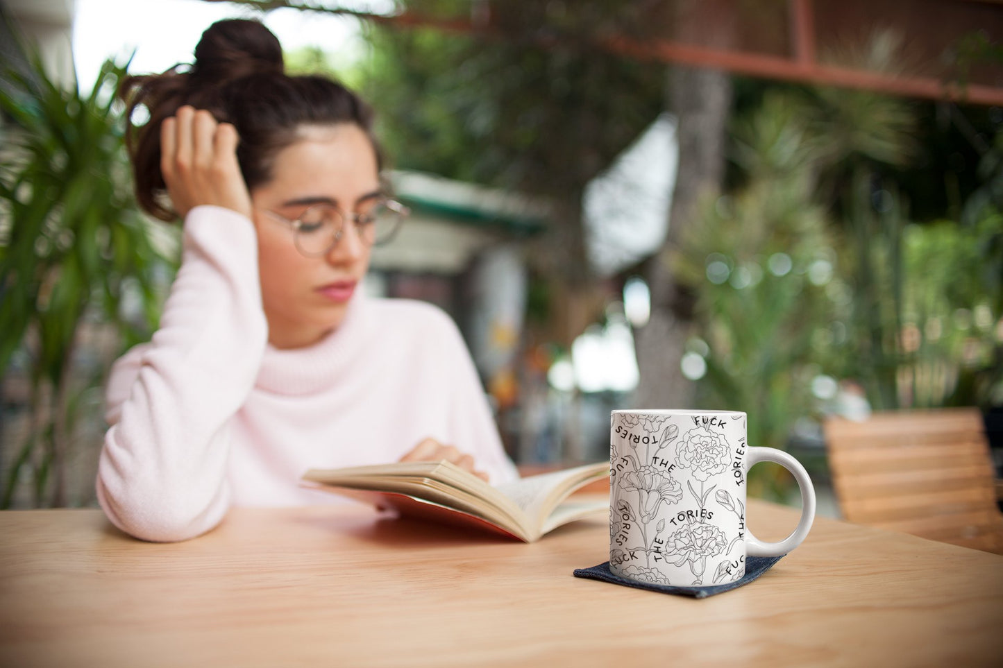 Fuck The Tories Flower Mug - Mug - The Scouse Bird Shop