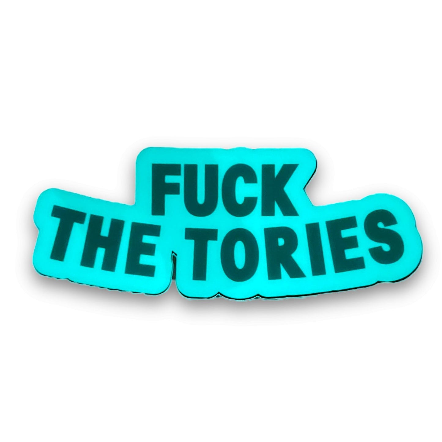 Glow In The Dark Sticker - Fuck The Tories - Sticker - The Scouse Bird Shop