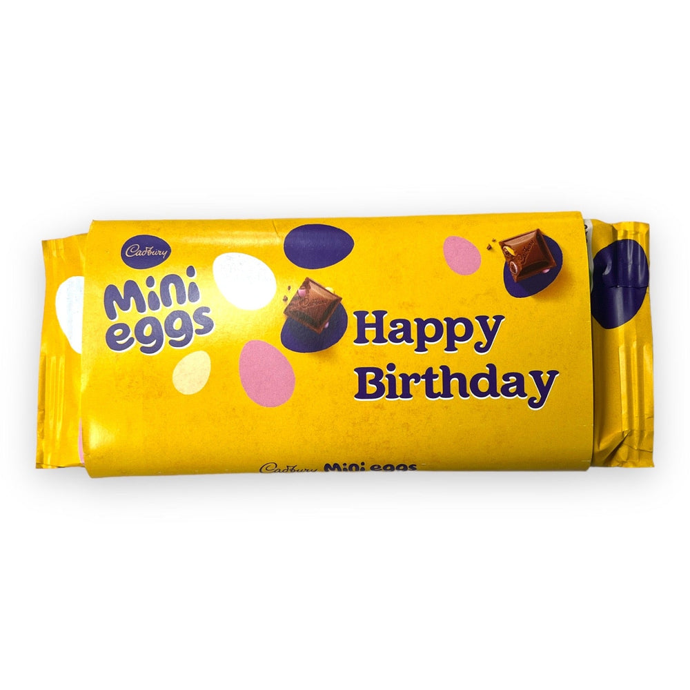 Happy Birthday - Cadbury Mini Egg Bar - Chocolate - The Scouse Bird Shop