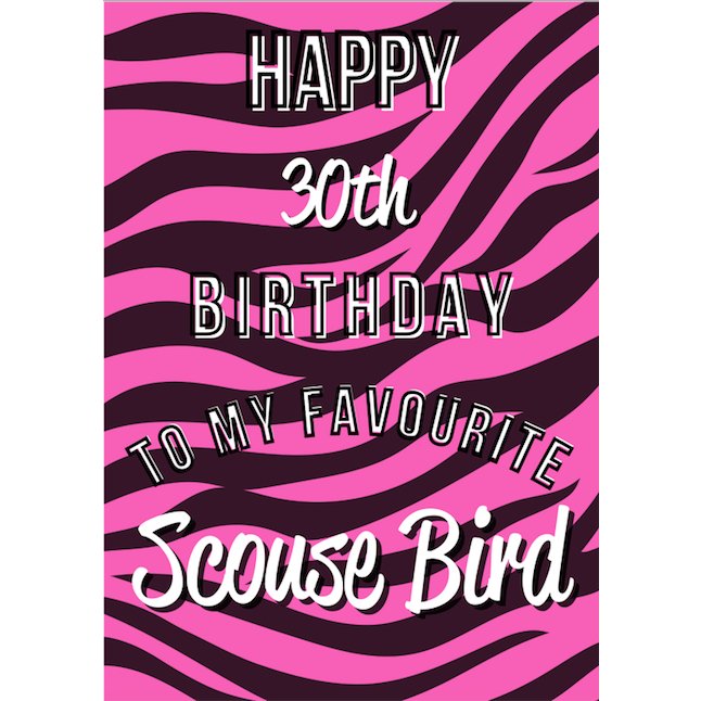 Happy Birthday - Custom Age Card - Cards - The Scouse Bird Shop