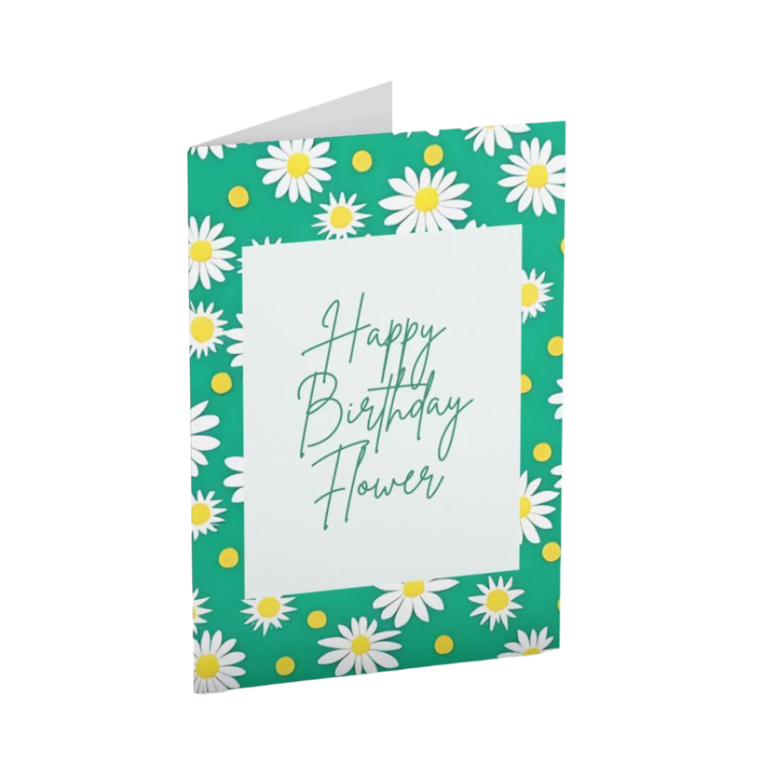 Happy Birthday Flower card