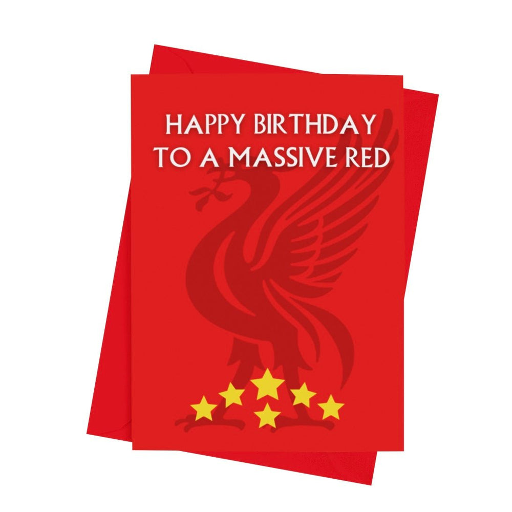 Happy Birthday To The Biggest Red Card - Cards - The Scouse Bird Shop