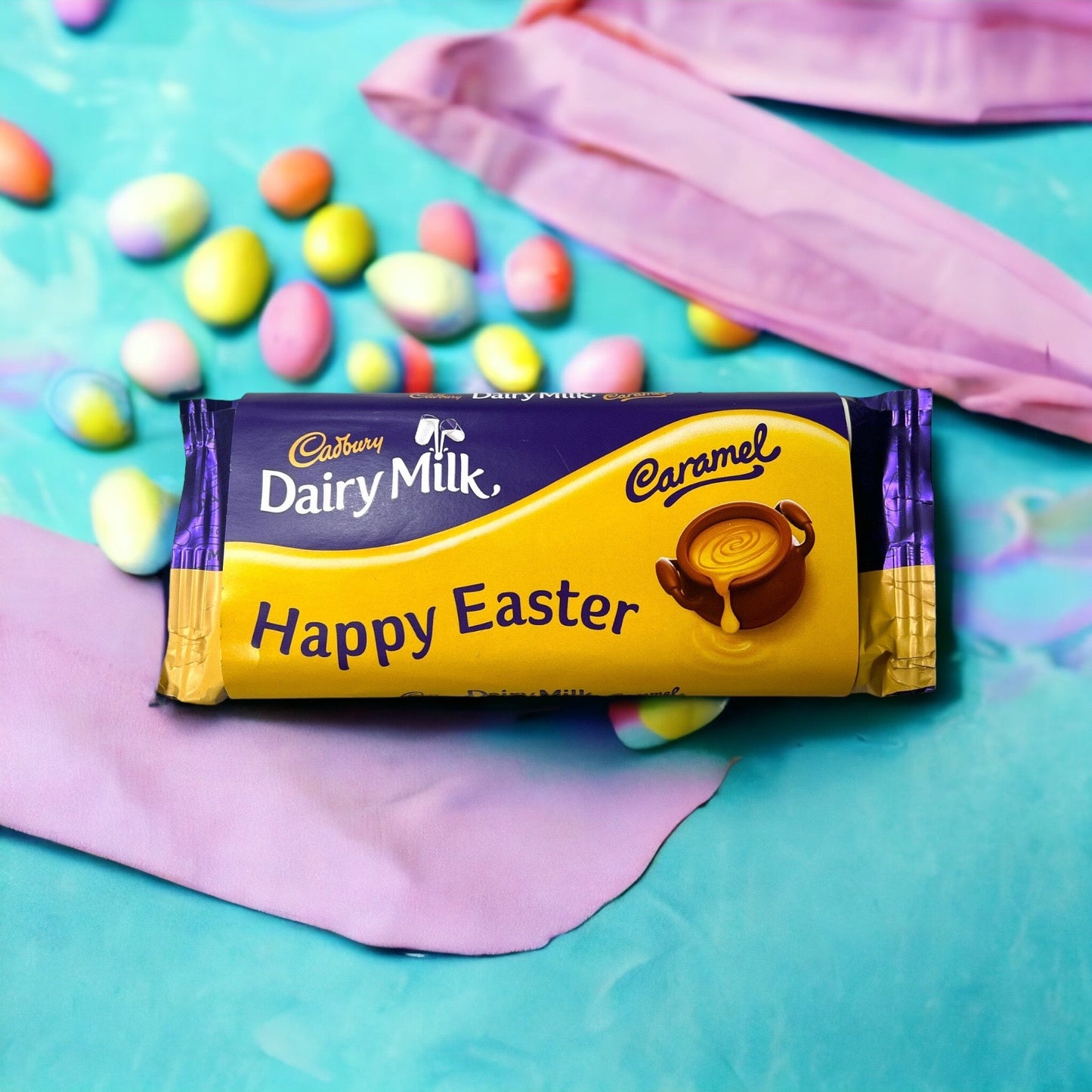 Happy Easter - Cadbury Dairy Milk Caramel - Chocolate - The Scouse Bird Shop