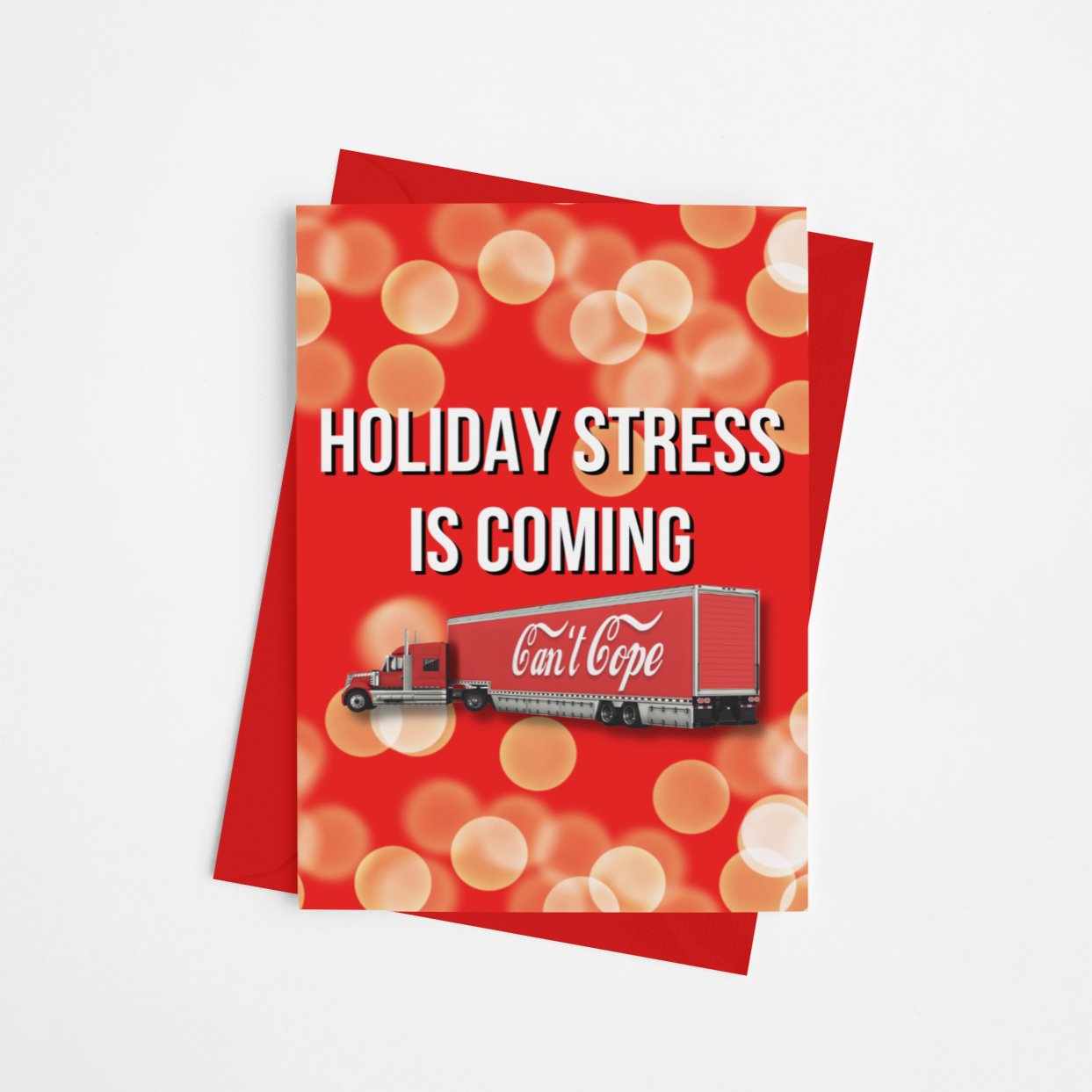 Holiday Stress Is Coming Christmas Card - Cards - The Scouse Bird Shop