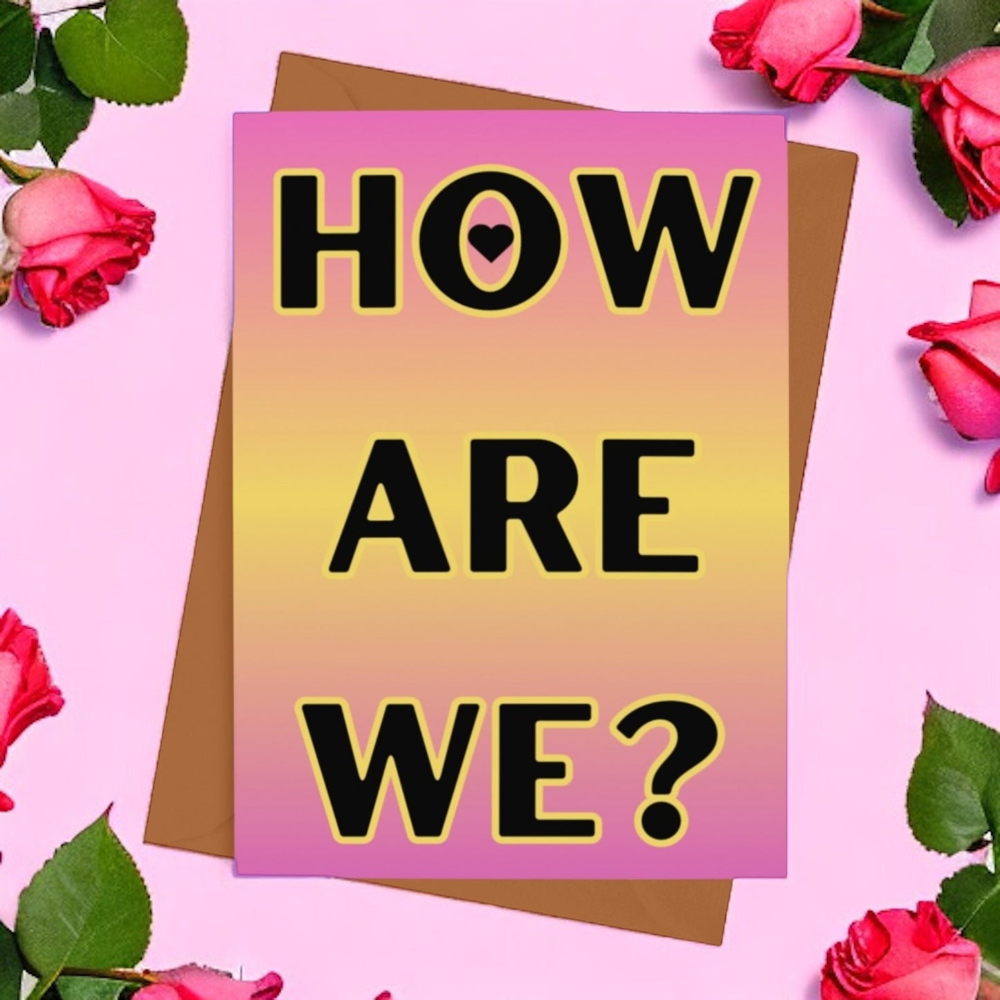 How Are We? Valentines Card - Cards - The Scouse Bird Shop