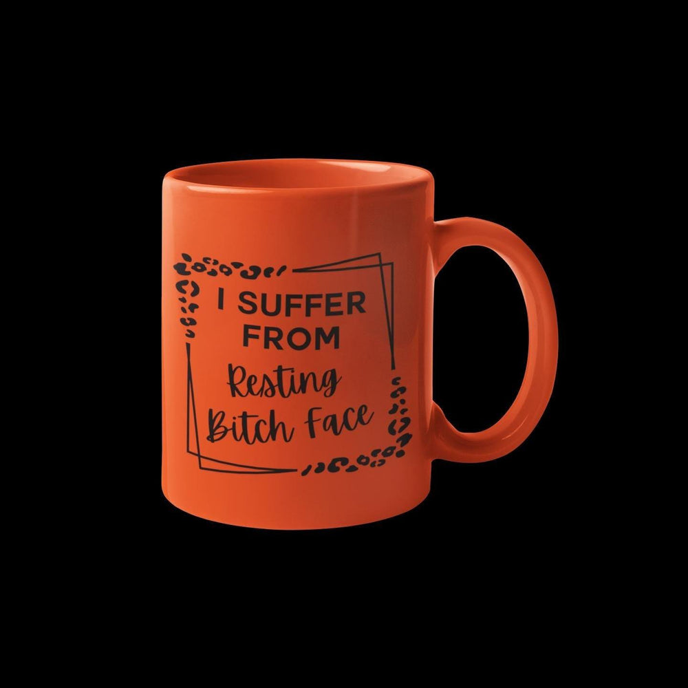 
                  
                    Resting Bitch Face Leopard Print Mug – bold, sassy ceramic mug with a neon leopard print design.
                  
                