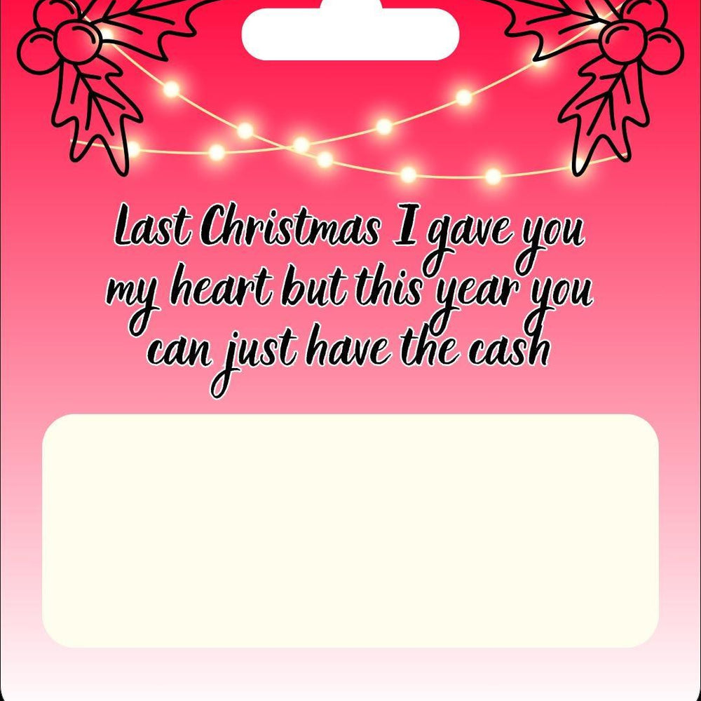 Christmas Gift Money Holder - Last Christmas