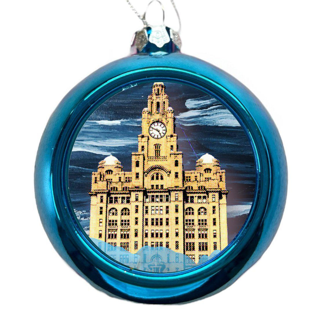 Liver Building Christmas Tree Bauble - Christmas Decoration - The Scouse Bird Shop