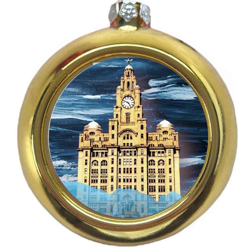 Liver Building Christmas Tree Bauble - Christmas Decoration - The Scouse Bird Shop