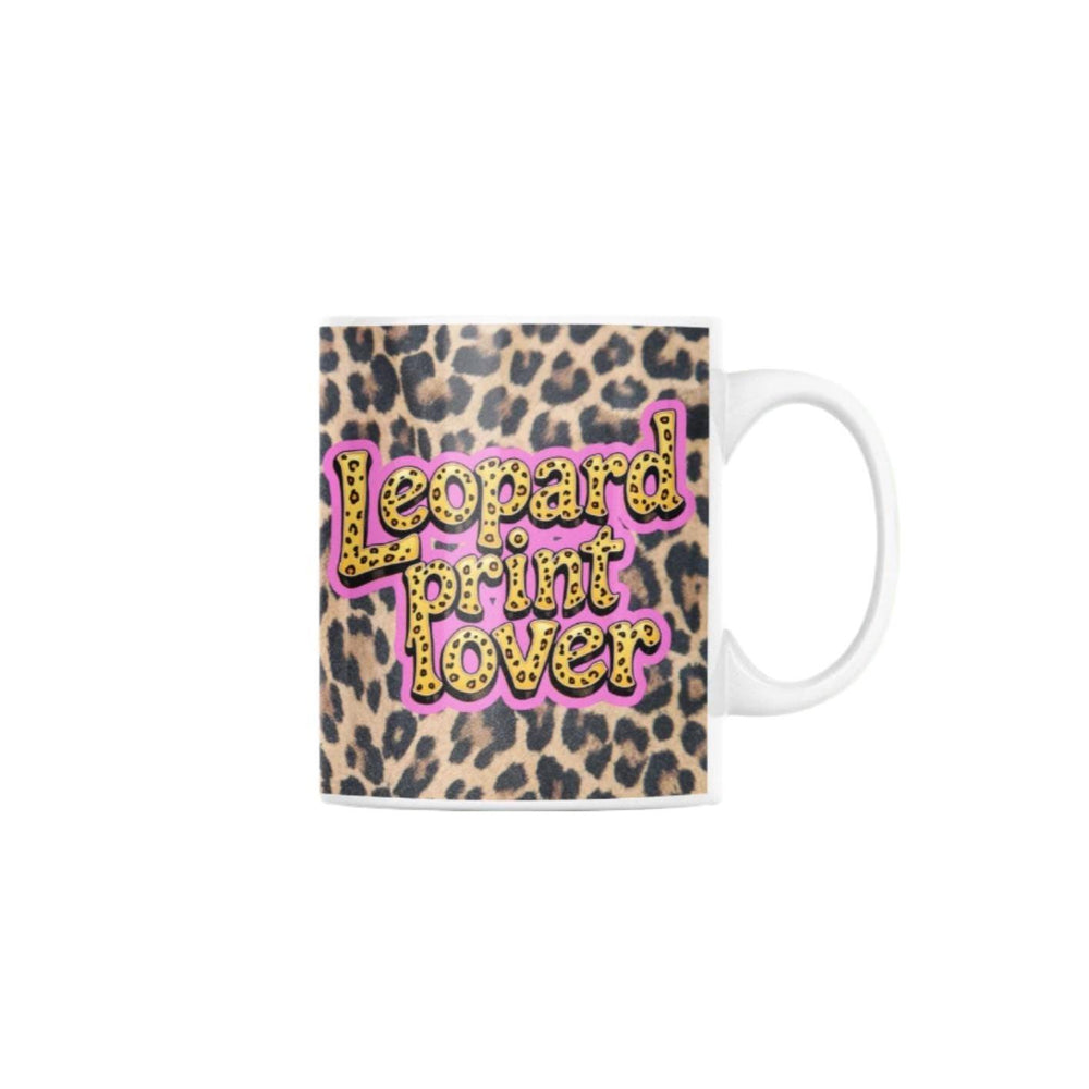 A trendy leopard print ceramic mug – a stylish and fun way to enjoy your favourite hot drink.