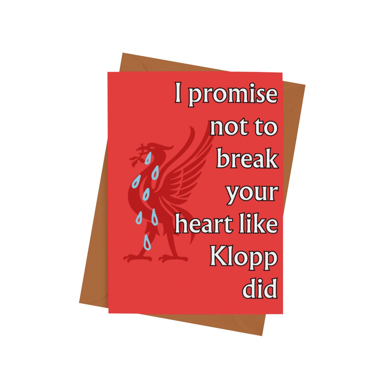 Klopp Broken Heart Valentines Card - Cards - The Scouse Bird Shop