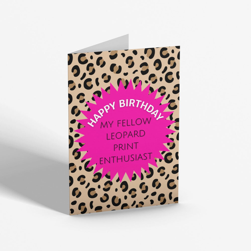 Leopard Print Lover Birthday Card - Cards - The Scouse Bird Shop