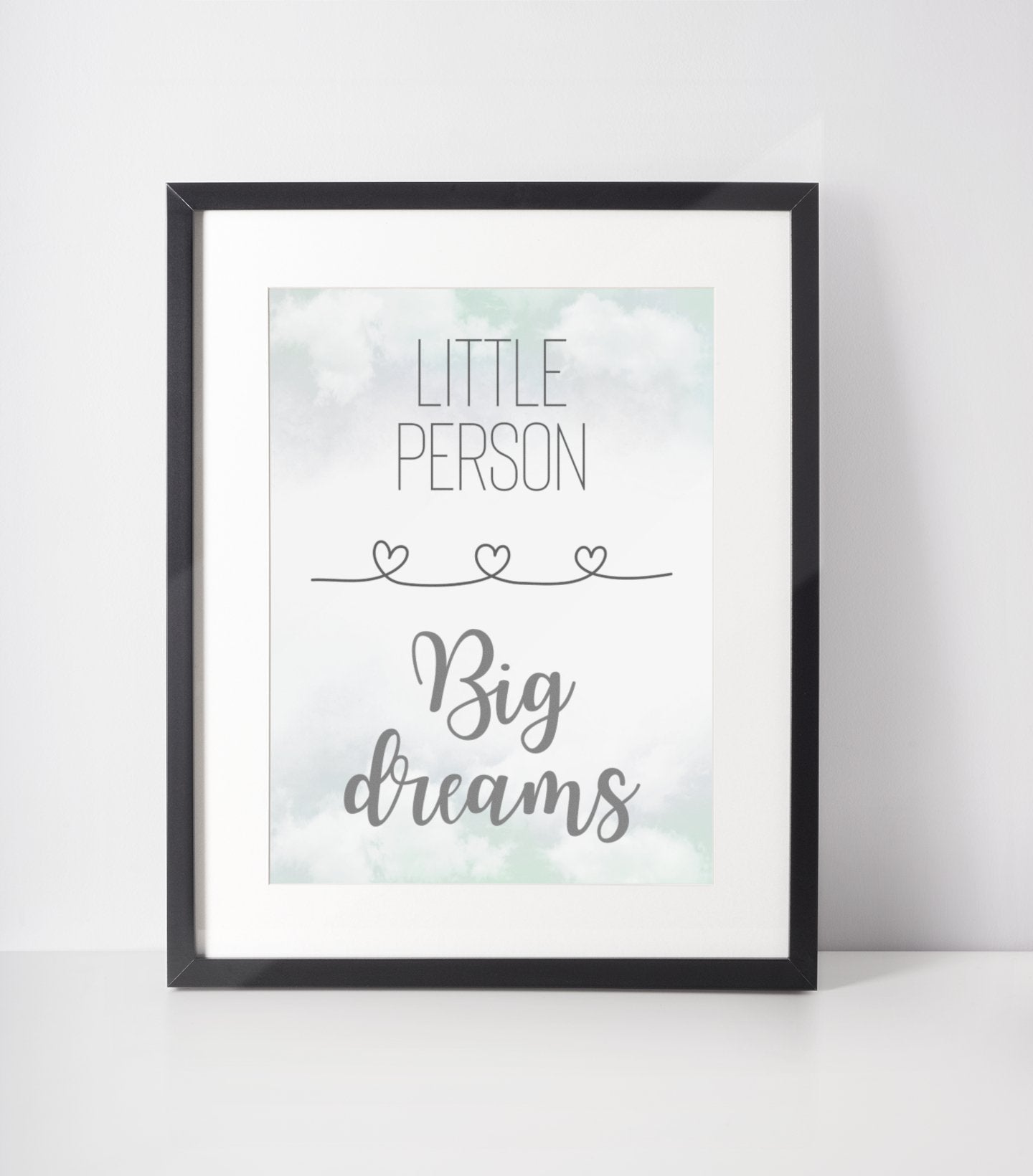 Little Person Big Dreams Print - Print - The Scouse Bird Shop