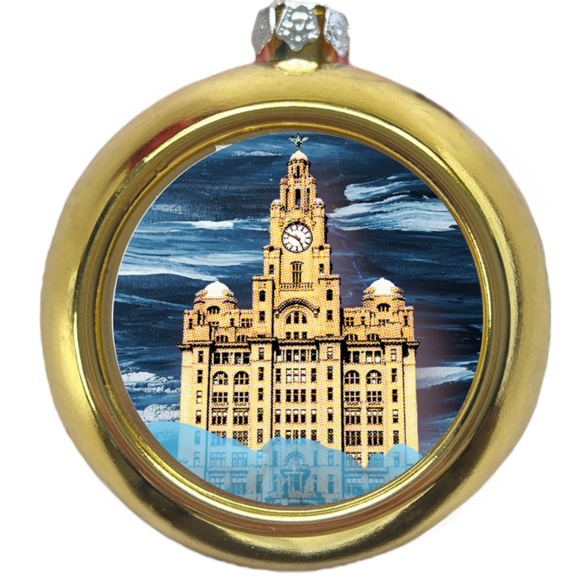 Liver Building Christmas Tree Bauble - Christmas Decoration - The Scouse Bird Shop