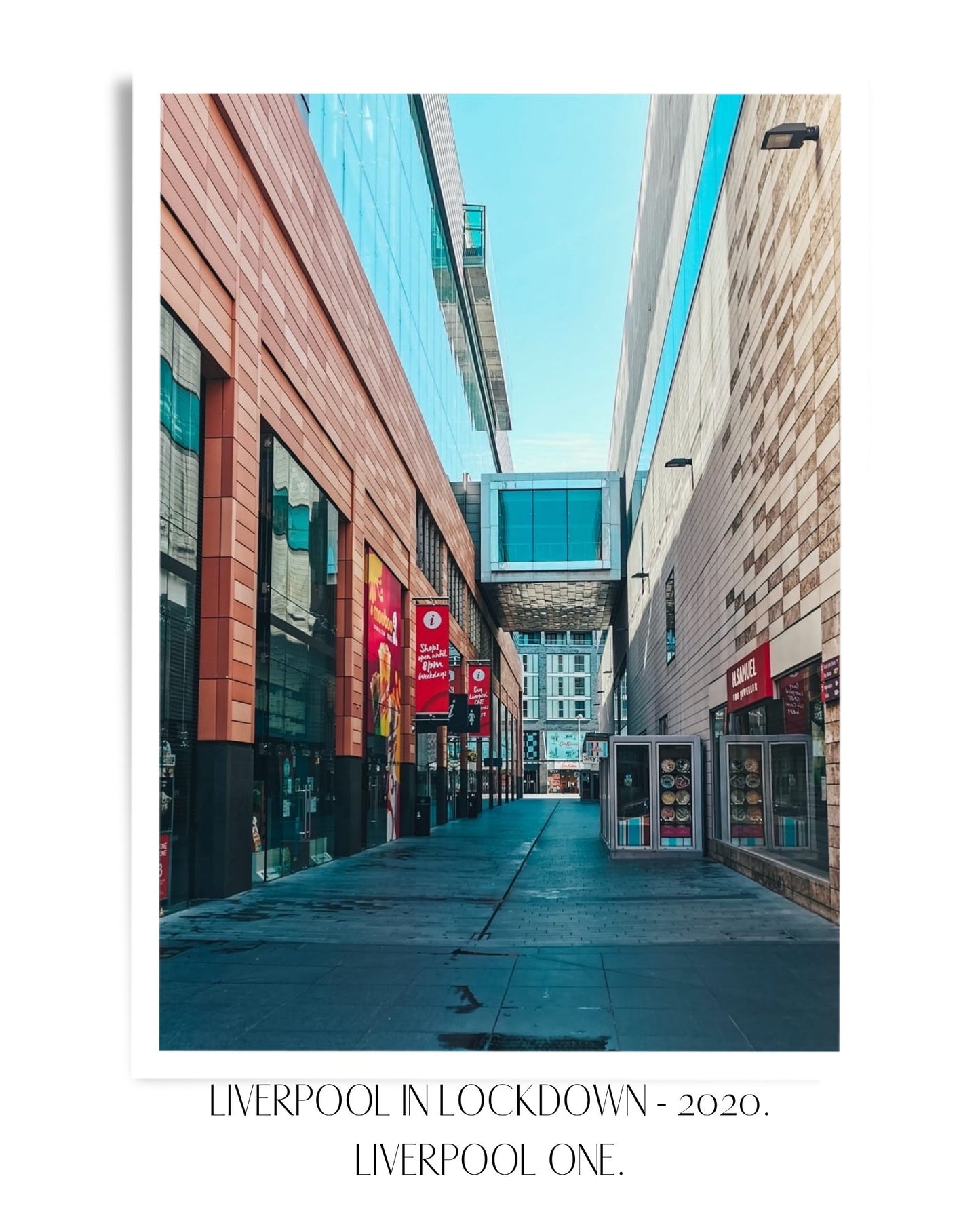 Liverpool In Lockdown Print - Liverpool One - Print - The Scouse Bird Shop