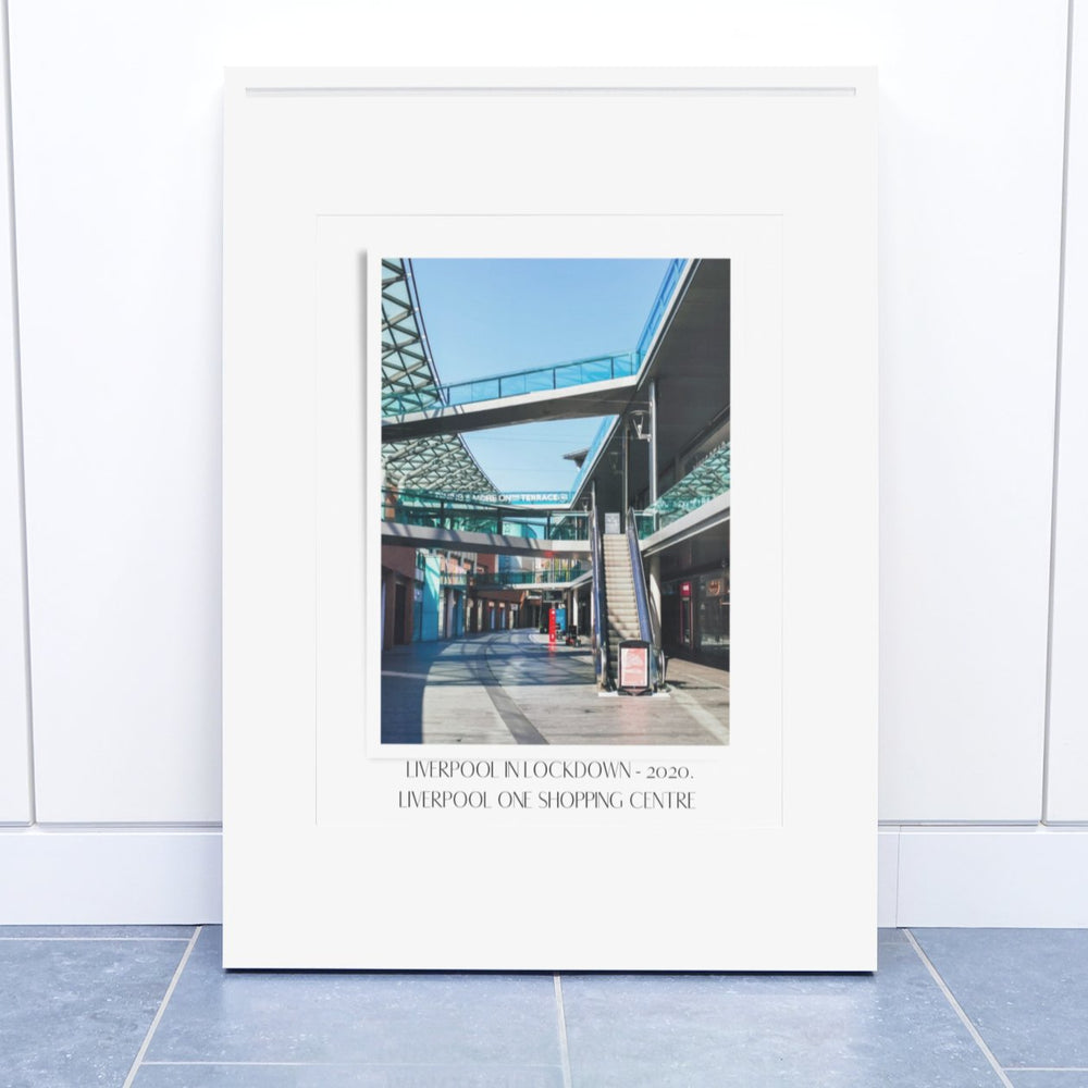 Liverpool In Lockdown Print - Liverpool One Shopping Centre - Print - The Scouse Bird Shop