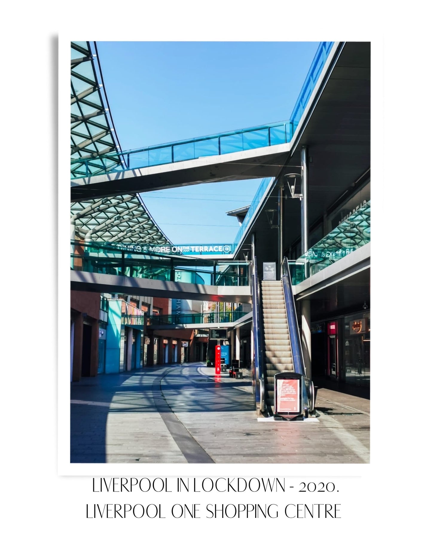 Liverpool In Lockdown Print - Liverpool One Shopping Centre - Print - The Scouse Bird Shop