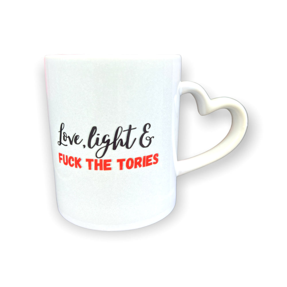 Love, Light & Fuck The Tories Mug - Mug - The Scouse Bird Shop