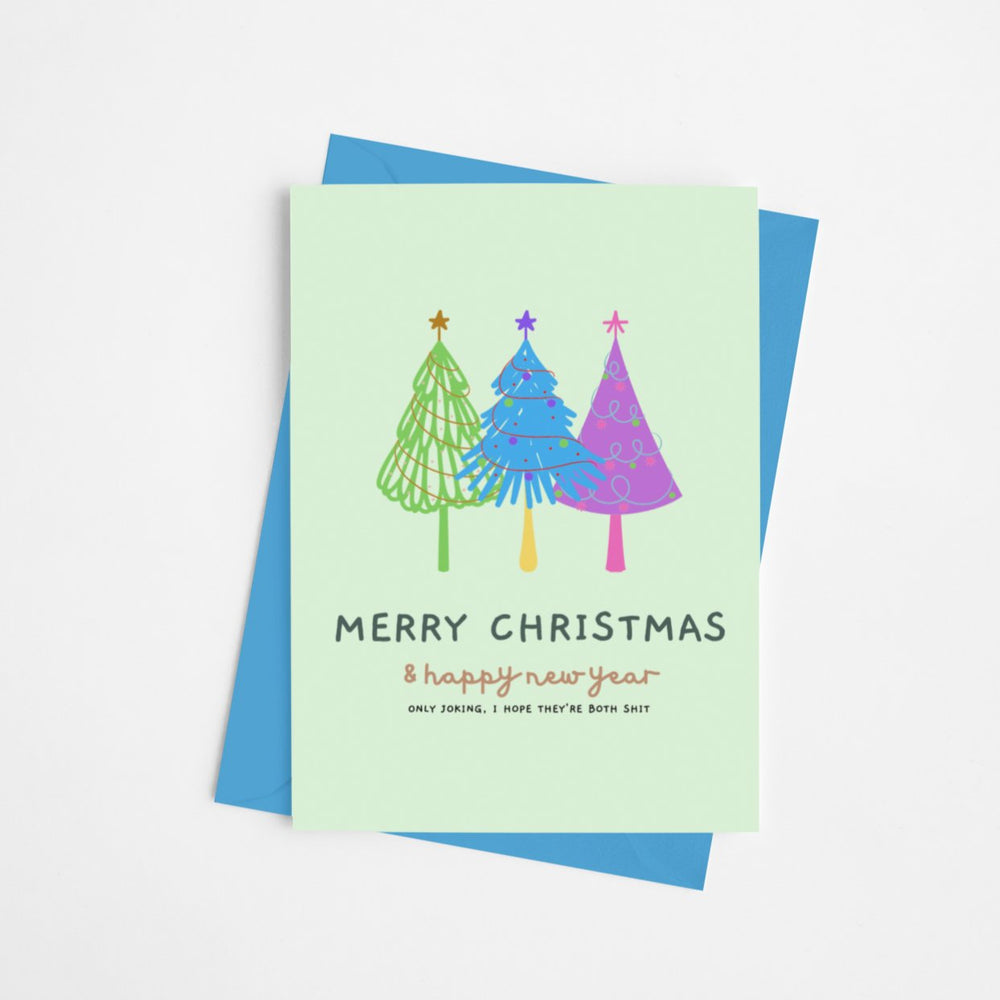 Merry Christmas and Happy New Year Christmas Card - Cards - The Scouse Bird Shop