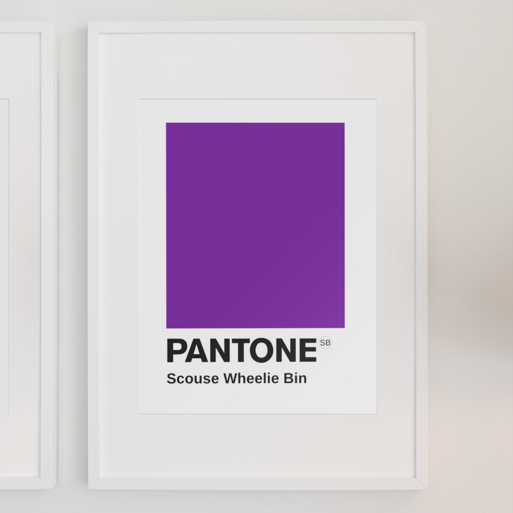 Pantone - Wheelie Bin Purple Print