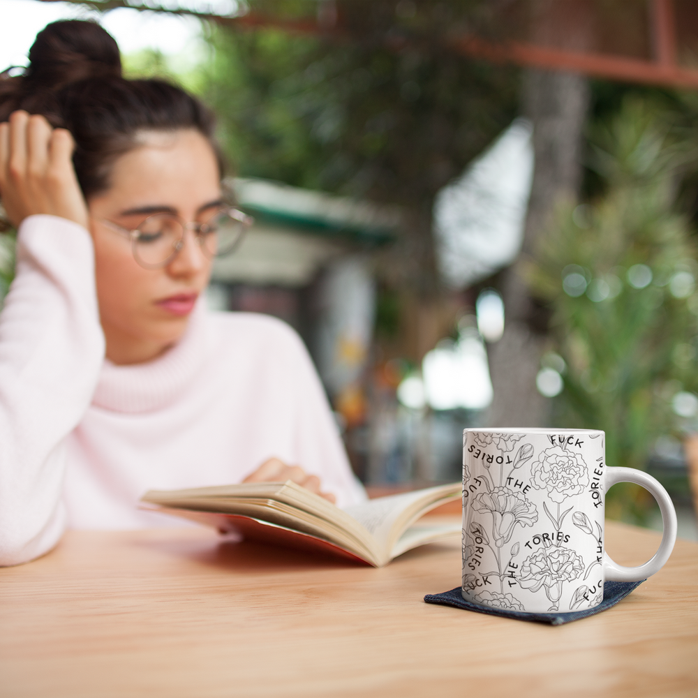 Fuck The Tories Flower Mug